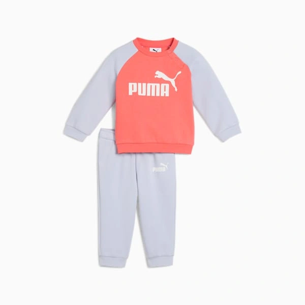 PUMA Minicats Essentials: Schattige raglan set voor kleine avonturiers! Heerlijk zacht en stijlvol.