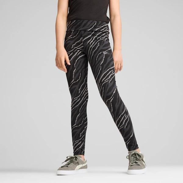 PUMA ESS+ Animal Leggings voor Grote Kids: Dierenprint & Superleuk Draagcomfort!